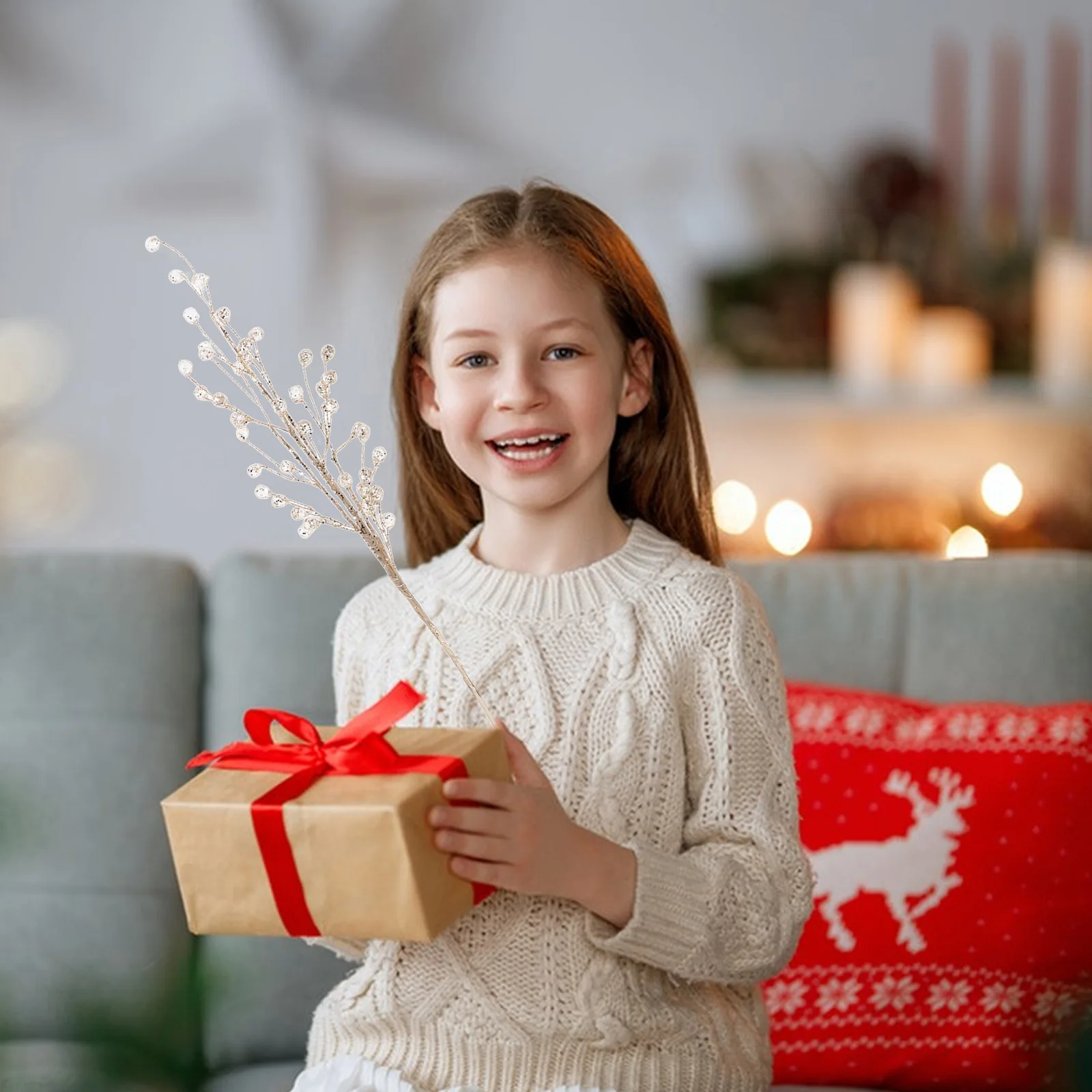 Artificial Christmas Tree Branch Acrylic Bead Drop Branch for Window Displays Bouquets Holiday Table Centerpieces Festive Decor
Artificial Christmas Tree Branch Acrylic Bead Drop Branch for Window Displays Bouquets Holiday Table Centerpieces Festive Decor