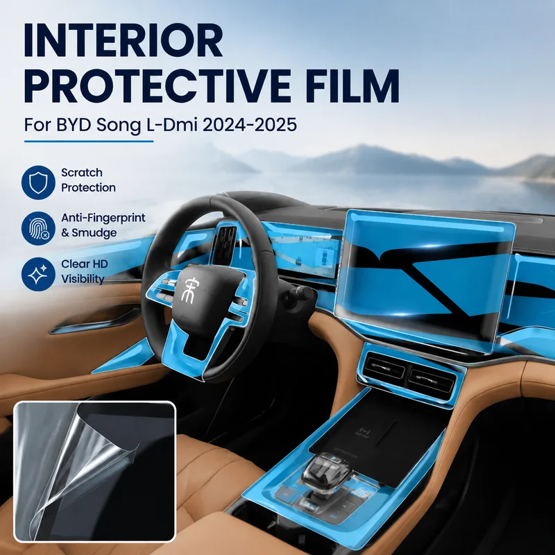 Interior Film For BYD Song L-Dmi 2024-2025 EV Center Console Screen Protector, Replacement Parts, Car Accessories
Interior Film For BYD Song L-Dmi 2024-2025 EV Center Console Screen Protector, Replacement Parts, Car Accessories