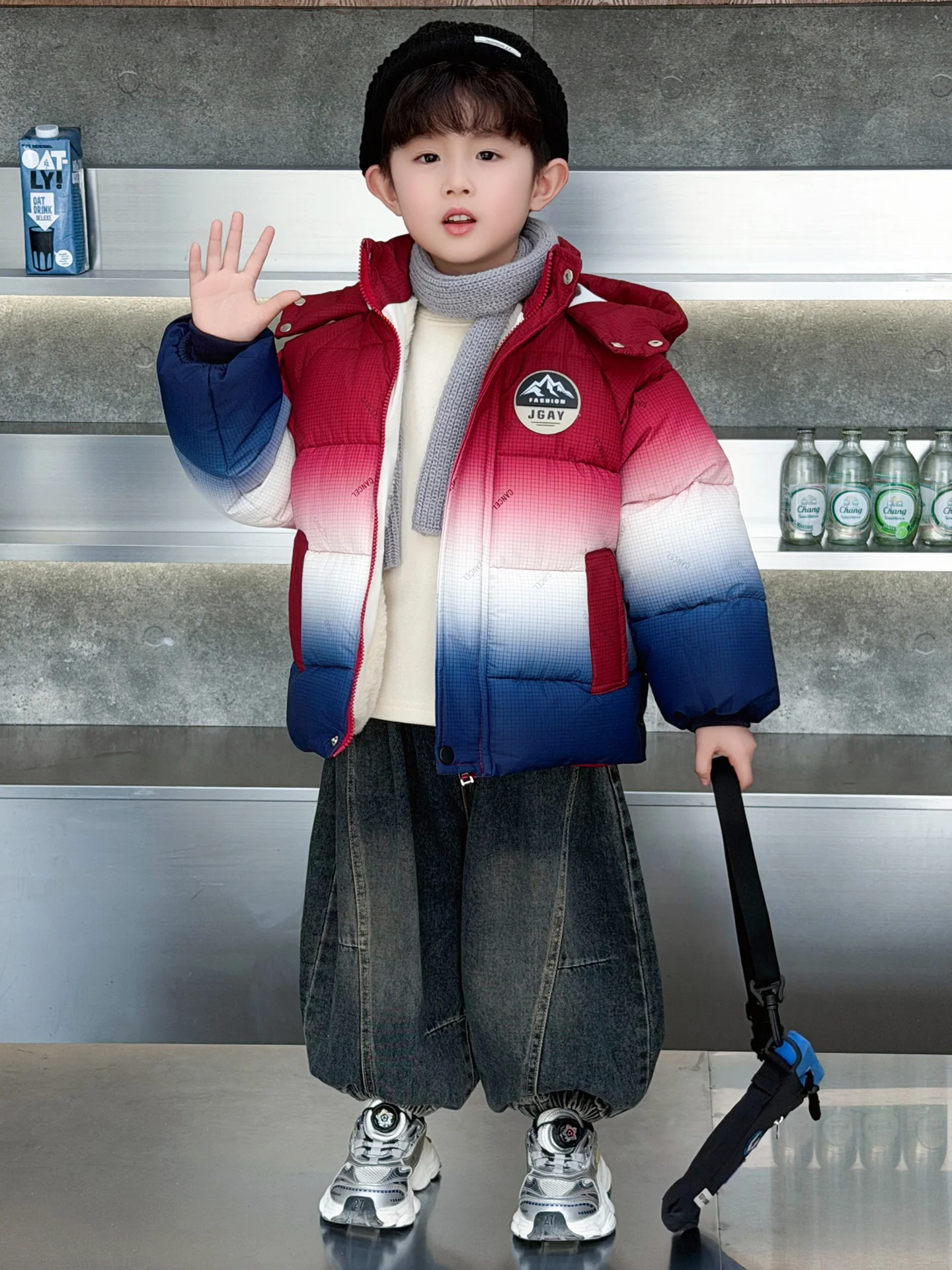 Thiened Fce Lined adient Color Boys Jaet Winter Coat Youth Faion Printed Casual Warm Long Sve Zipper Closure Co...
Thiened Fce Lined adient Color Boys Jaet Winter Coat Youth Faion Printed Casual Warm Long Sve Zipper Closure Co...