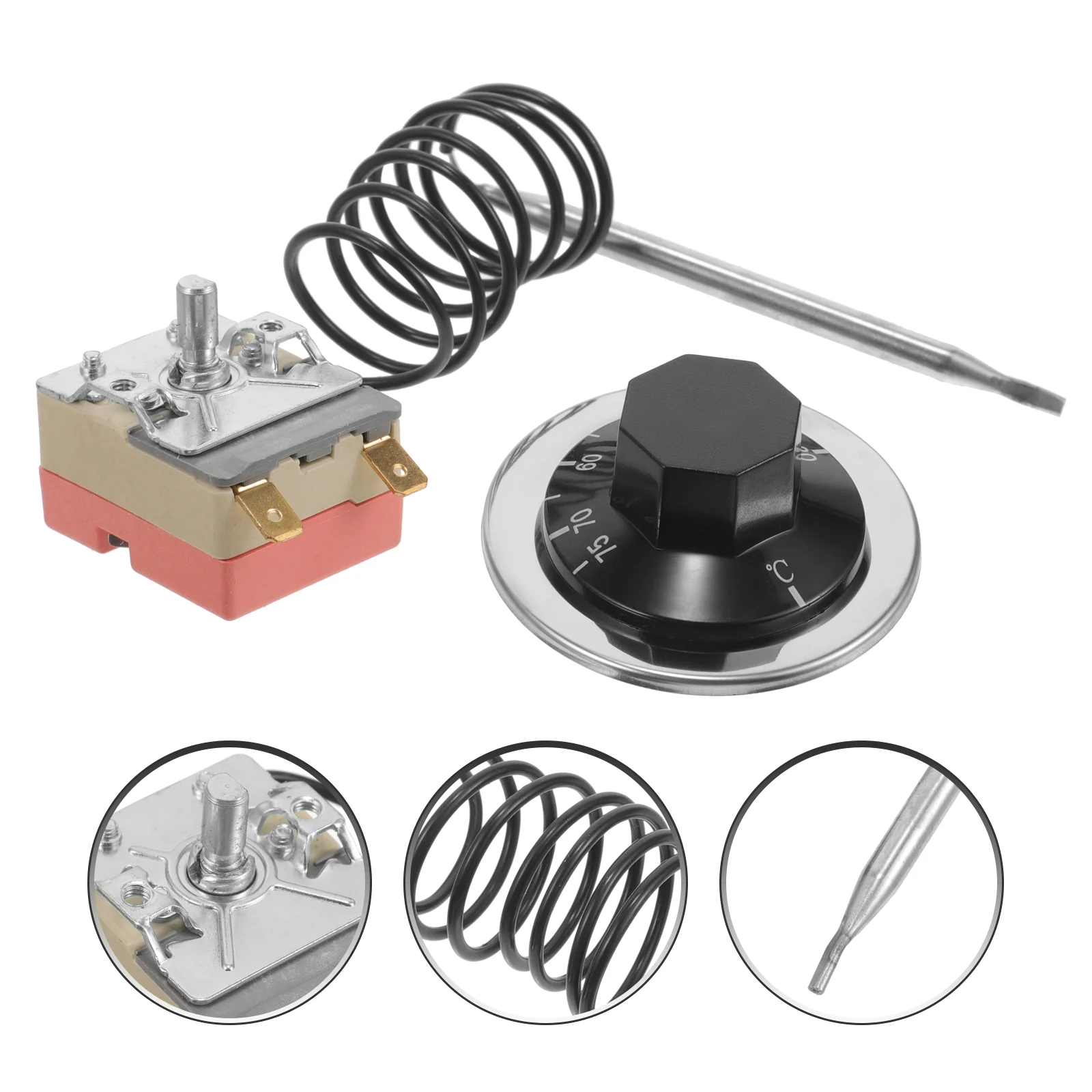 Thermostat Switch Mechanical Gas Adjustable Metal for Fryer Replacement Stove Range Capillary
Thermostat Switch Mechanical Gas Adjustable Metal for Fryer Replacement Stove Range Capillary