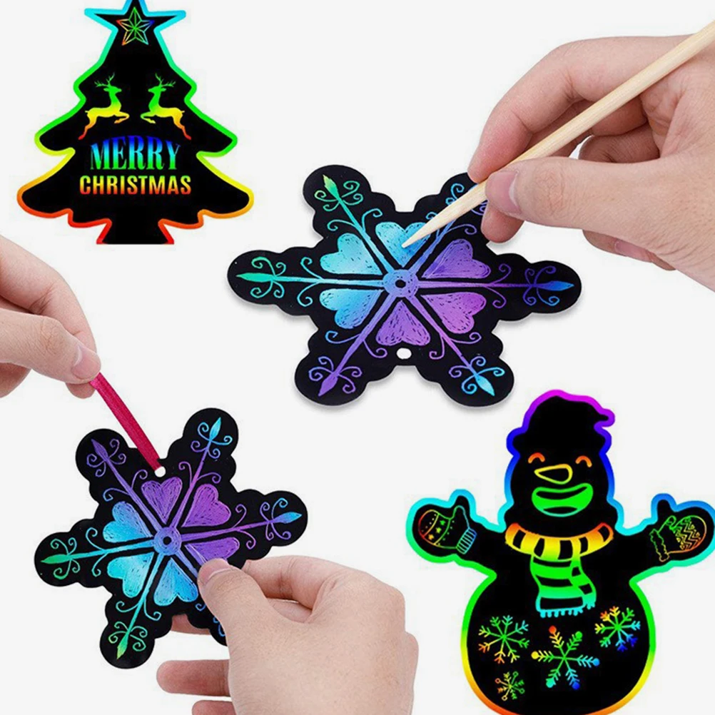 1 set 1 Set Christmas Scratch Paper Diy Kit Scraping Painting Cards For Holiday Party Decor Xmas Decoration Activity
1 set 1 Set Christmas Scratch Paper Diy Kit Scraping Painting Cards For Holiday Party Decor Xmas Decoration Activity