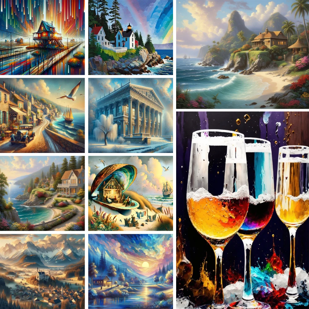 Landscape Wonderful House Printed Fabric Cross-Stitch Embroidery Patterns Knitting Hobby Handmade Sewing Sales Package Different
Landscape Wonderful House Printed Fabric Cross-Stitch Embroidery Patterns Knitting Hobby Handmade Sewing Sales Package Different