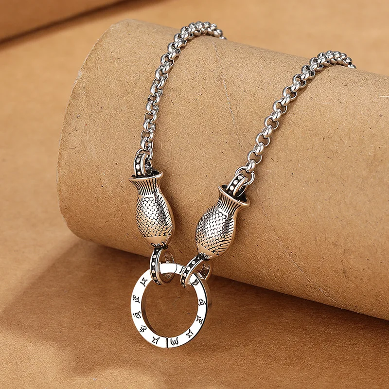 Retro ethnic style Pisces necklaceold craftsmanship fashionable Thai silver personalized pearl chain creative DIY sweater chain
Retro ethnic style Pisces necklaceold craftsmanship fashionable Thai silver personalized pearl chain creative DIY sweater chain