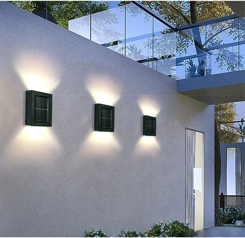 2pcs LED Solar Light Outdoor Waterproof Lighting Solar Wall Lamp Light Up And Down Garden Yard Path Decoration Street Lamps
2pcs LED Solar Light Outdoor Waterproof Lighting Solar Wall Lamp Light Up And Down Garden Yard Path Decoration Street Lamps