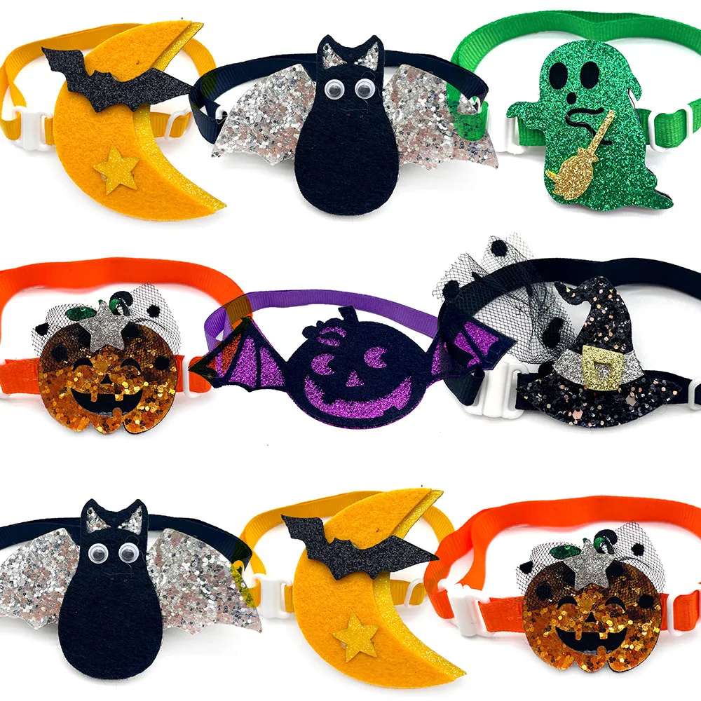 50/100pcs Halloween Dog Bow Tie Small Dog Bow Tie Skull Pumpkin Pet Dog Cat Bowtie Holiday Pet Supplies Dog Grooming Necktie
50/100pcs Halloween Dog Bow Tie Small Dog Bow Tie Skull Pumpkin Pet Dog Cat Bowtie Holiday Pet Supplies Dog Grooming Necktie