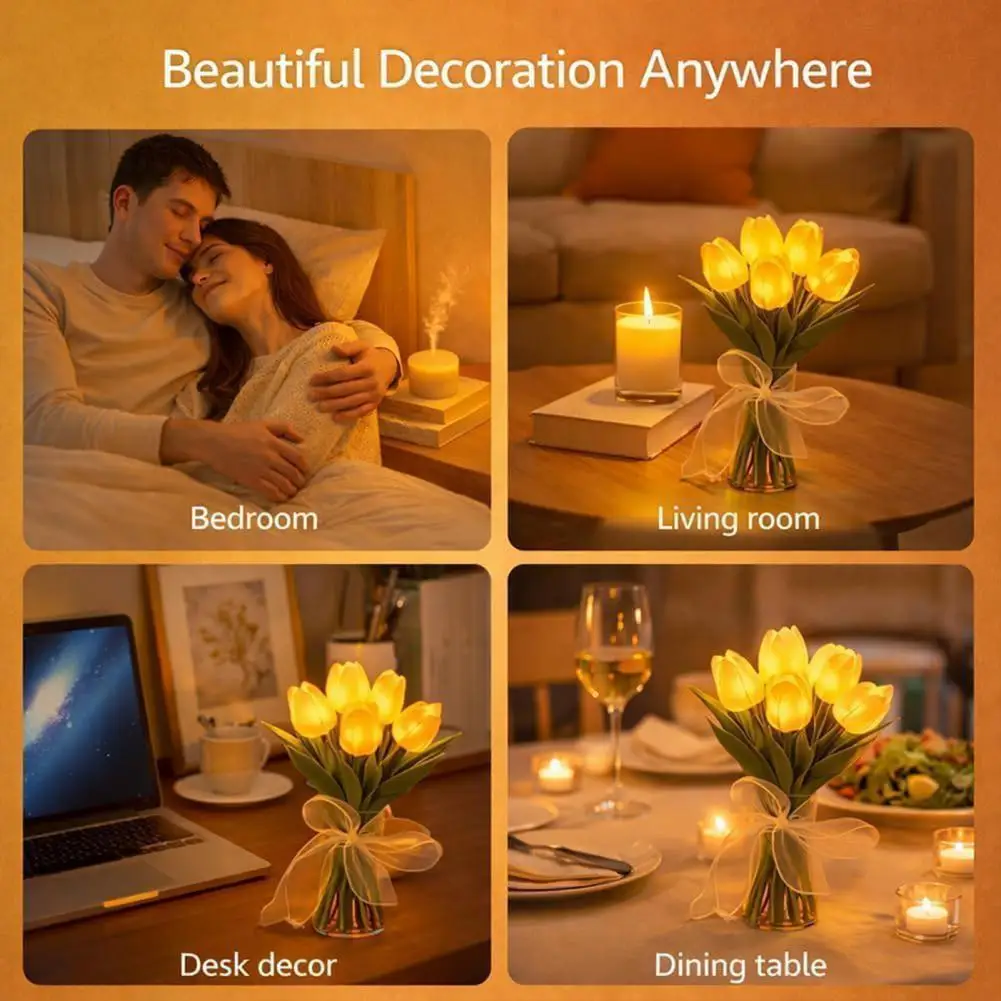 Artificial Tulip Light Led Tulip Lamp Tulip Night Light Bouquet with Glowing Led Flowers Handheld Lamp Ambient Bedroom for Her
Artificial Tulip Light Led Tulip Lamp Tulip Night Light Bouquet with Glowing Led Flowers Handheld Lamp Ambient Bedroom for Her