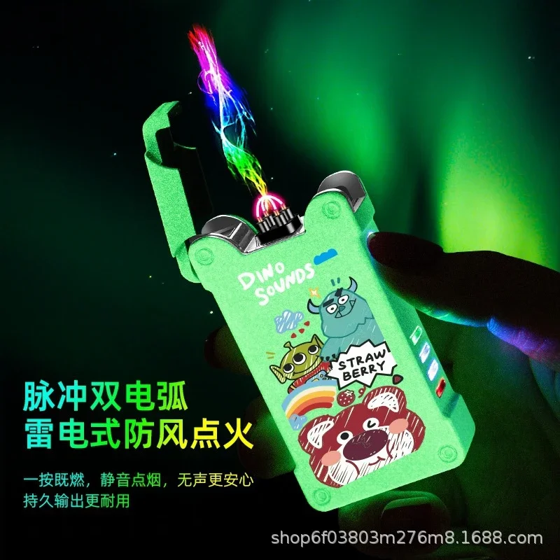 Metal Outdoor Windproof Electric Hello Kitty Lighter Dual Arc Flameless Plasma USB Rechargeable Lighters Digital Power Display
Metal Outdoor Windproof Electric Hello Kitty Lighter Dual Arc Flameless Plasma USB Rechargeable Lighters Digital Power Display