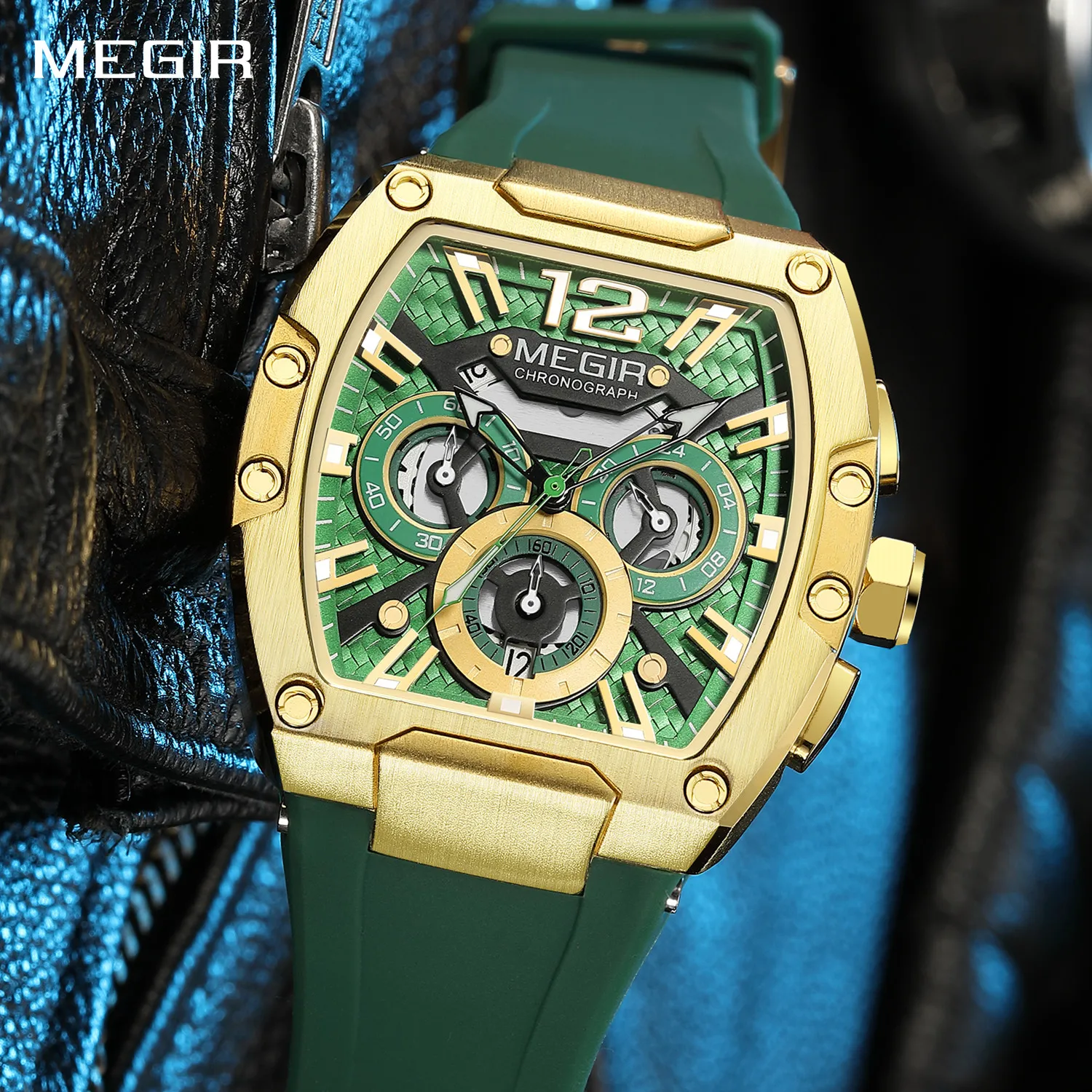 MEGIR Multifunctional Wrist Watch for Men Tonneau Dial Waterproof Sport Quartz Watches Silicone Band Male Chronograph Reloj
MEGIR Multifunctional Wrist Watch for Men Tonneau Dial Waterproof Sport Quartz Watches Silicone Band Male Chronograph Reloj