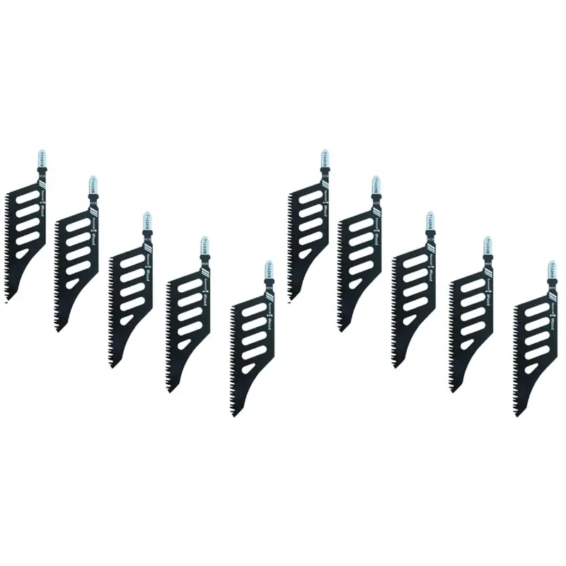 【PARTY DAY】10 Pack Special Wood T142HB Curved Jigsaw Blades, Black Steel Construction,Special-Shaped Design For Wood Cutting
【PARTY DAY】10 Pack Special Wood T142HB Curved Jigsaw Blades, Black Steel Construction,Special-Shaped Design For Wood Cutting