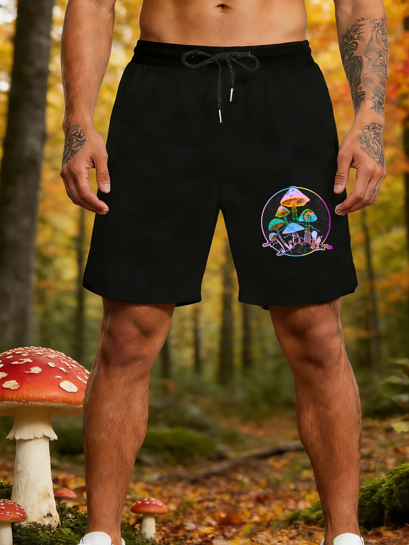 Garden Of Shrooms Printing Men'S Sports Shorts Drawstring Pants Wide Leg Gym Short Pant Beach Loose Summer Unisex Clothing
Garden Of Shrooms Printing Men'S Sports Shorts Drawstring Pants Wide Leg Gym Short Pant Beach Loose Summer Unisex Clothing
