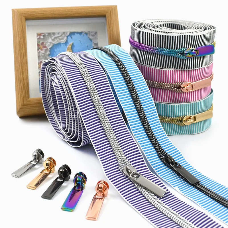 2/5M Meetee 5# Stripe Nylon Zippers Plastic Roll Zip Backpack Garment Decor Zipper Tape Zips Repair Kit DIY Sewing Accessories
2/5M Meetee 5# Stripe Nylon Zippers Plastic Roll Zip Backpack Garment Decor Zipper Tape Zips Repair Kit DIY Sewing Accessories