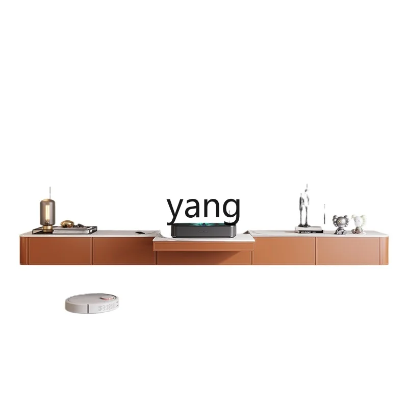 Telescopic floor cabinet for LH projector Modern light luxury rock slab suspended wall-mounted extended TV cabinet
Telescopic floor cabinet for LH projector Modern light luxury rock slab suspended wall-mounted extended TV cabinet