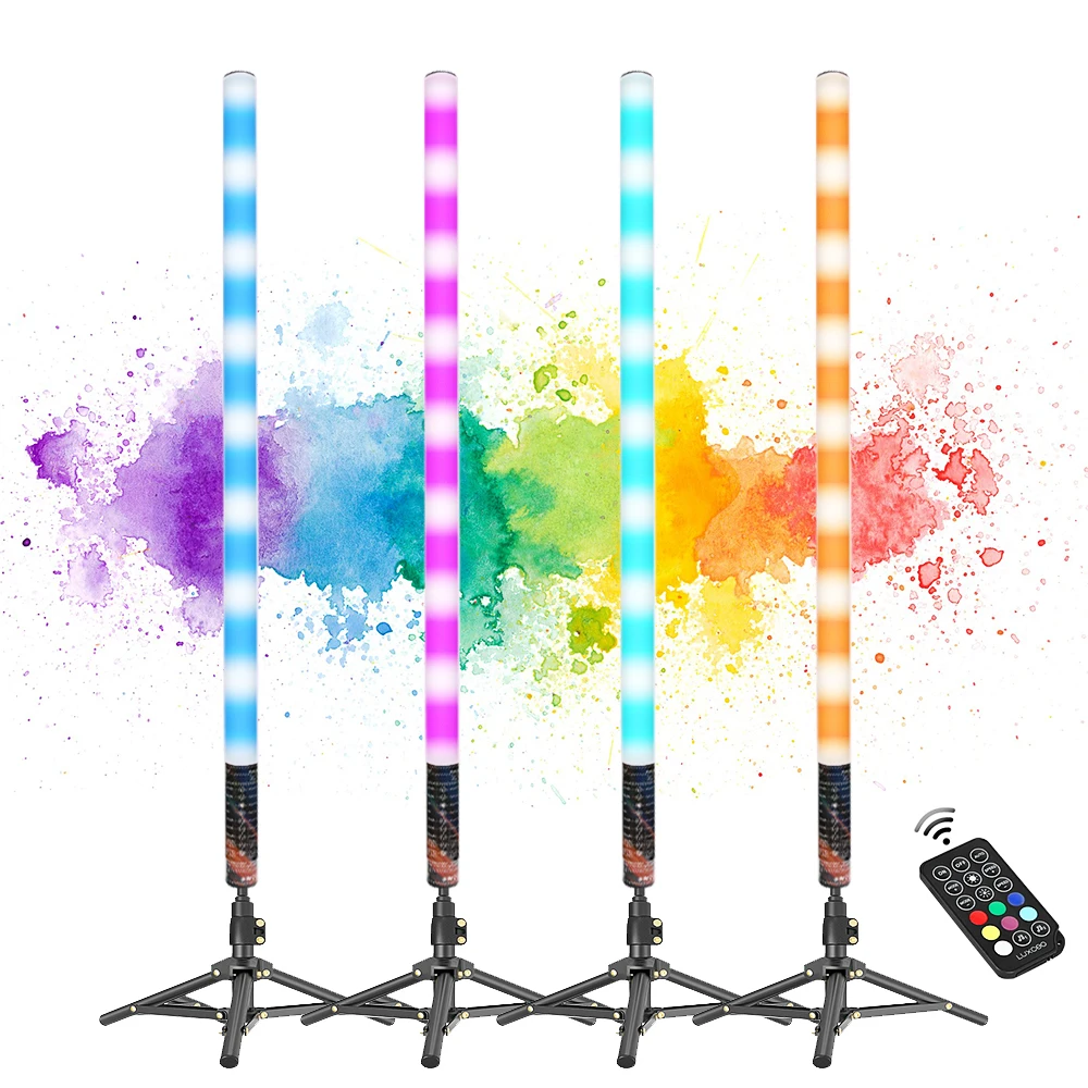 LUXCEO 120cm 4-Pack LED Mood Light Remote Control Atmosphere Lights RGB Color Changing Lighting for Bar Party Christmas Decor.
LUXCEO 120cm 4-Pack LED Mood Light Remote Control Atmosphere Lights RGB Color Changing Lighting for Bar Party Christmas Decor.