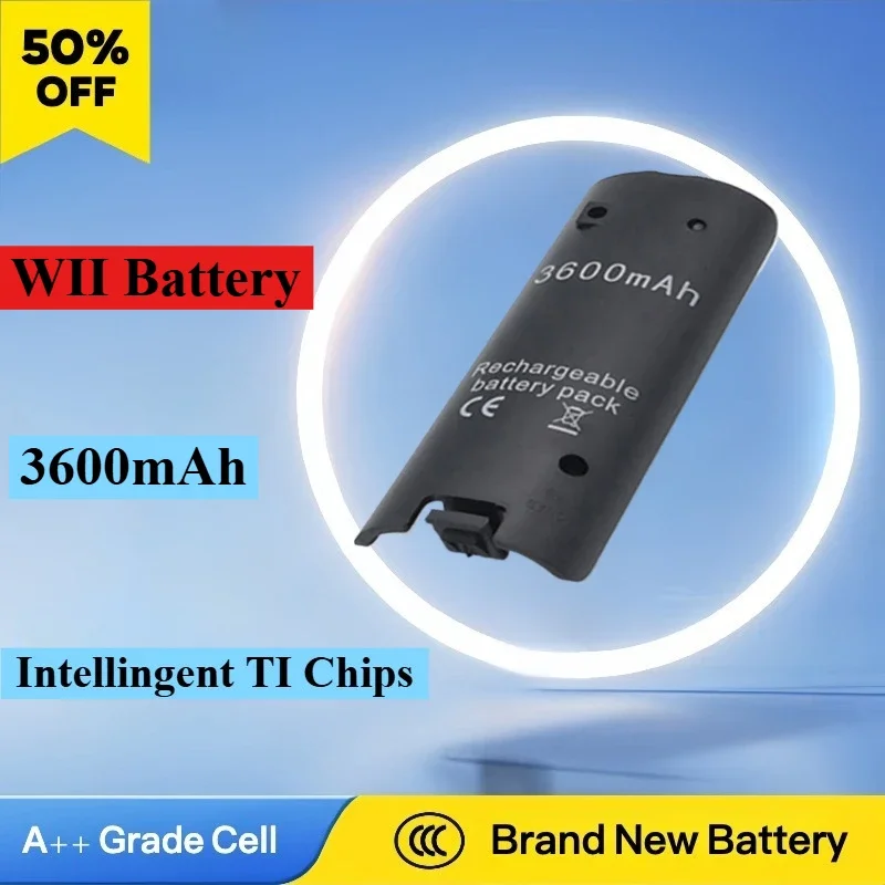High-capacity 3600mAh for Nintendo Wii Remote Controller Battery Cover Replacement for Right Hand Back Pack Door (black & White)
High-capacity 3600mAh for Nintendo Wii Remote Controller Battery Cover Replacement for Right Hand Back Pack Door (black & White)