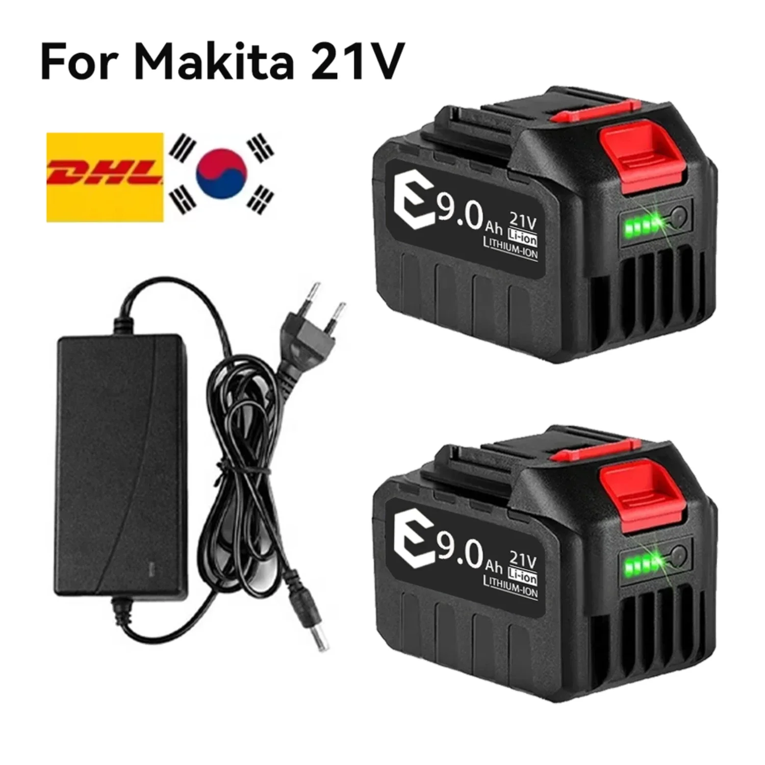 Makita 21V 6000mAh 5S2P Battery Pack Universal for Cordless Tools Drill/Grinder Fast Charge Dustproof Certified Li-ion Cells
Makita 21V 6000mAh 5S2P Battery Pack Universal for Cordless Tools Drill/Grinder Fast Charge Dustproof Certified Li-ion Cells