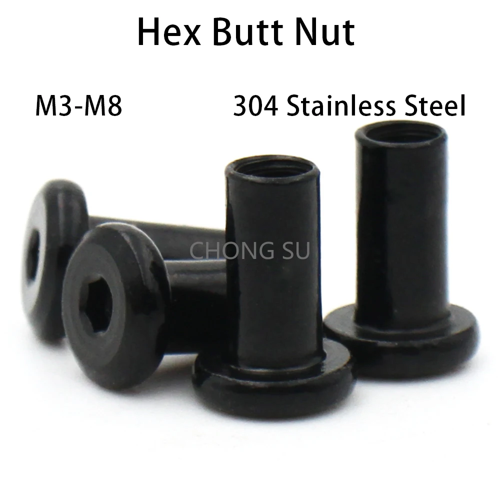 (12/6) M3 M4 M5 M6 M8 Black 304 Stainless Steel Flat Head Countersunk Hex Socket Furniture Joint Butt Nut Board Connection Bolt
(12/6) M3 M4 M5 M6 M8 Black 304 Stainless Steel Flat Head Countersunk Hex Socket Furniture Joint Butt Nut Board Connection Bolt