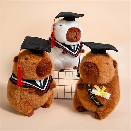 Capybara Graduation Cap Plush Toy Soft Stuffed Animal Cute Graduation Gift For Women Home Decoration Comfortable Dolls
Capybara Graduation Cap Plush Toy Soft Stuffed Animal Cute Graduation Gift For Women Home Decoration Comfortable Dolls