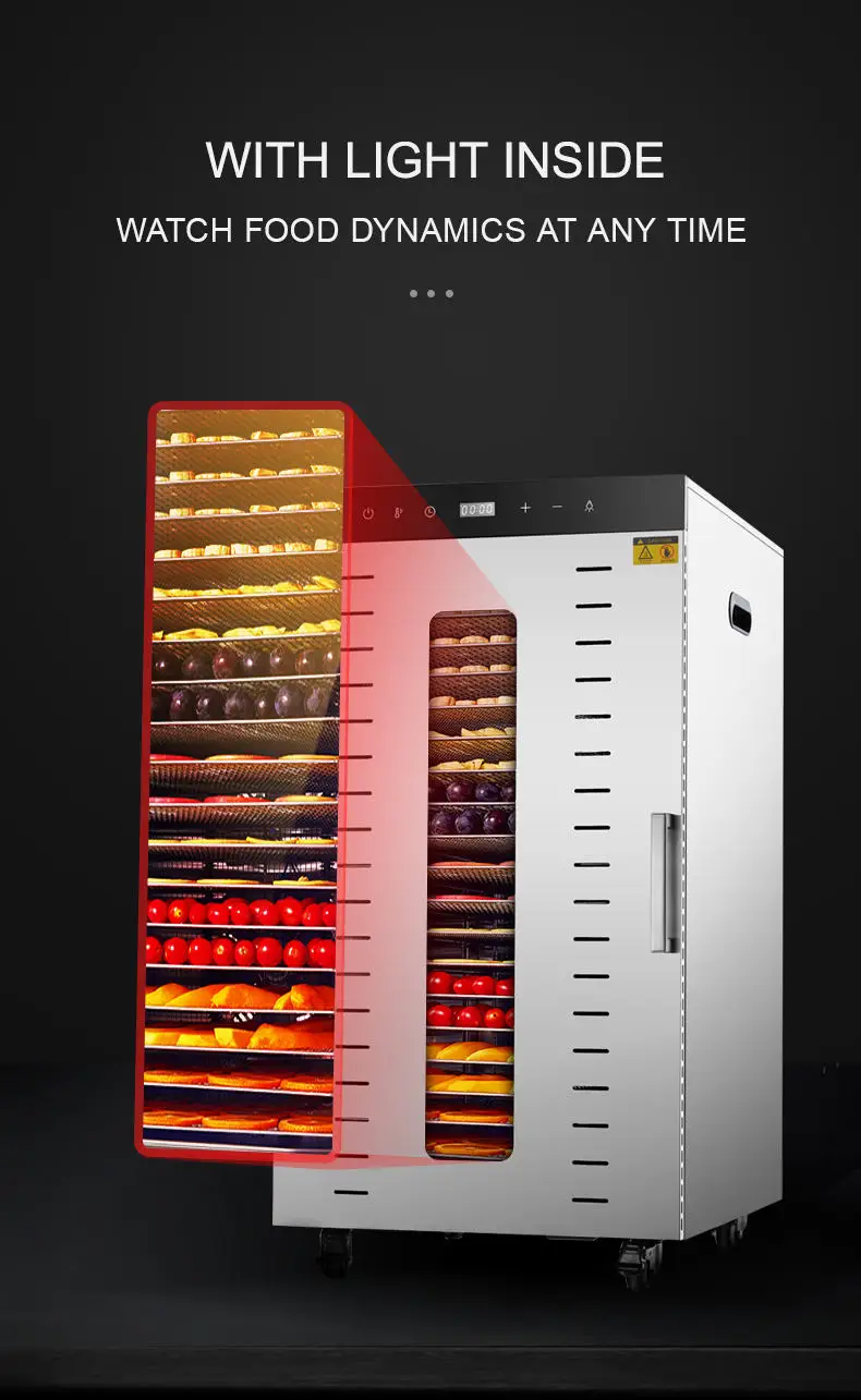 Hot Sale Single Zone Commercial Electric Fruit Drying Machine 20 Layers Food Dehydrator
Hot Sale Single Zone Commercial Electric Fruit Drying Machine 20 Layers Food Dehydrator