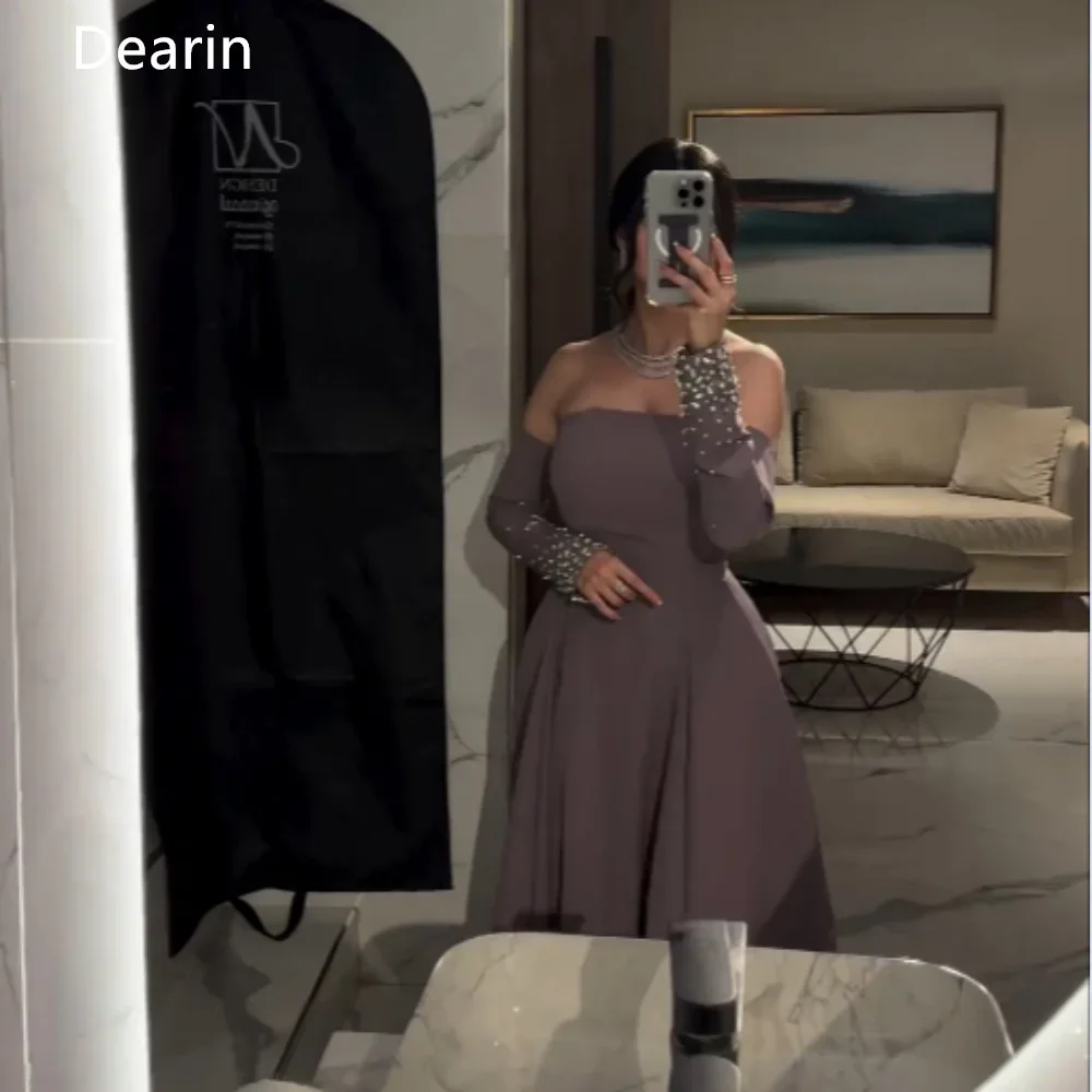 Customized Prom Dress Saudi Arabia Dearin Off-the-shoulder A-line Floor Length Sequin Skirts Bespoke Occasion Dresses Formal Eve
Customized Prom Dress Saudi Arabia Dearin Off-the-shoulder A-line Floor Length Sequin Skirts Bespoke Occasion Dresses Formal Eve