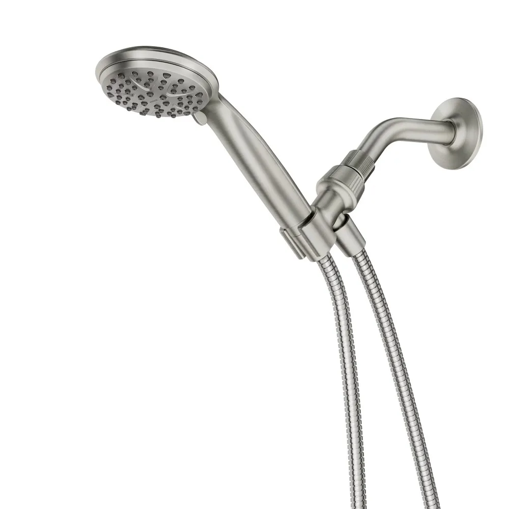 6-Mode Handheld Shower Head in Spot Resist Brushed Nickel, Water Heater Shower Set, Water Heater parts, Easy to Install and Use
6-Mode Handheld Shower Head in Spot Resist Brushed Nickel, Water Heater Shower Set, Water Heater parts, Easy to Install and Use