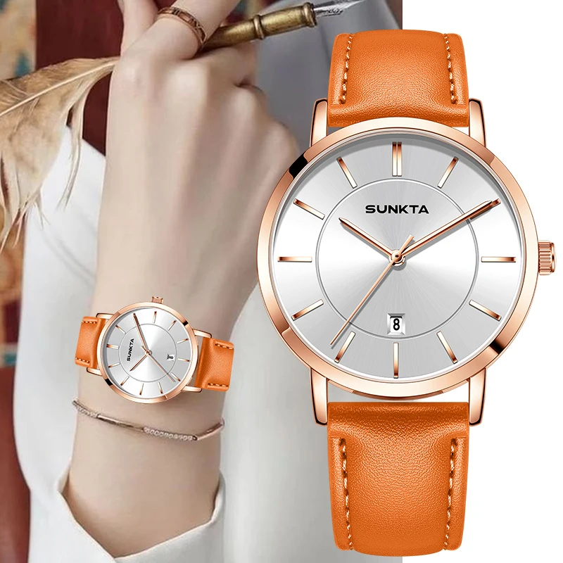 Sunkta модные элегантные женские часы роскошные повседневные деловые женские кварцевые часы с дышащим кожаным ремешком часы Reloj Mujer новые
Sunkta модные элегантные женские часы роскошные повседневные деловые женские кварцевые часы с дышащим кожаным ремешком часы Reloj Mujer новые