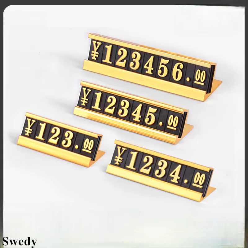 20 Sets / Box Aluminum Base Jewelry Watch Adjustable Number Price Cube Tags Digital Small Price Label Sign Holder Display Stand
20 Sets / Box Aluminum Base Jewelry Watch Adjustable Number Price Cube Tags Digital Small Price Label Sign Holder Display Stand