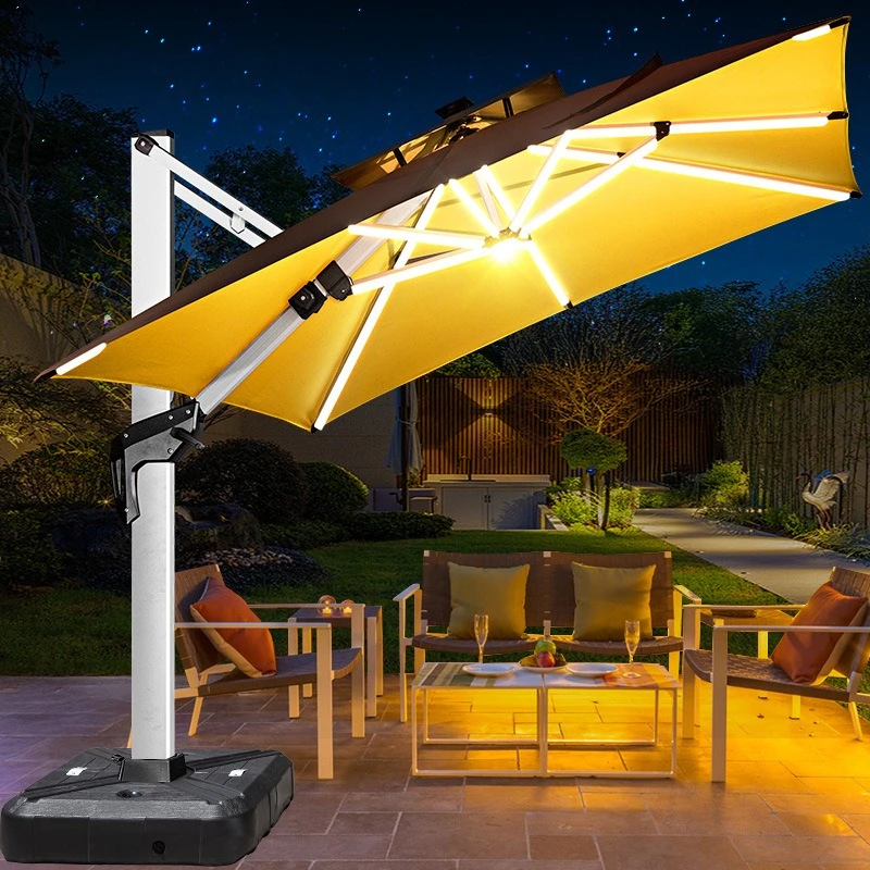 Outdoor Parasol Garden Umbrella Sun Umbrella Solar LED Light Bar
Outdoor Parasol Garden Umbrella Sun Umbrella Solar LED Light Bar