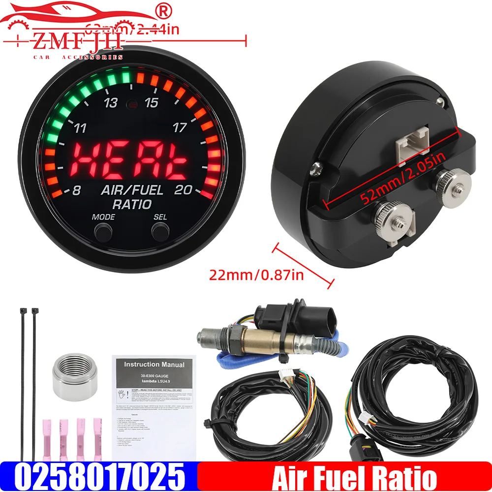 ZMFJH 30-0300 X-Series Wideband O2 Air Fuel Ratio Gauge Kit LSU 4.9 0258017025 Oxygen Sensor for AEM Sticker AFR Gauge Meter
ZMFJH 30-0300 X-Series Wideband O2 Air Fuel Ratio Gauge Kit LSU 4.9 0258017025 Oxygen Sensor for AEM Sticker AFR Gauge Meter