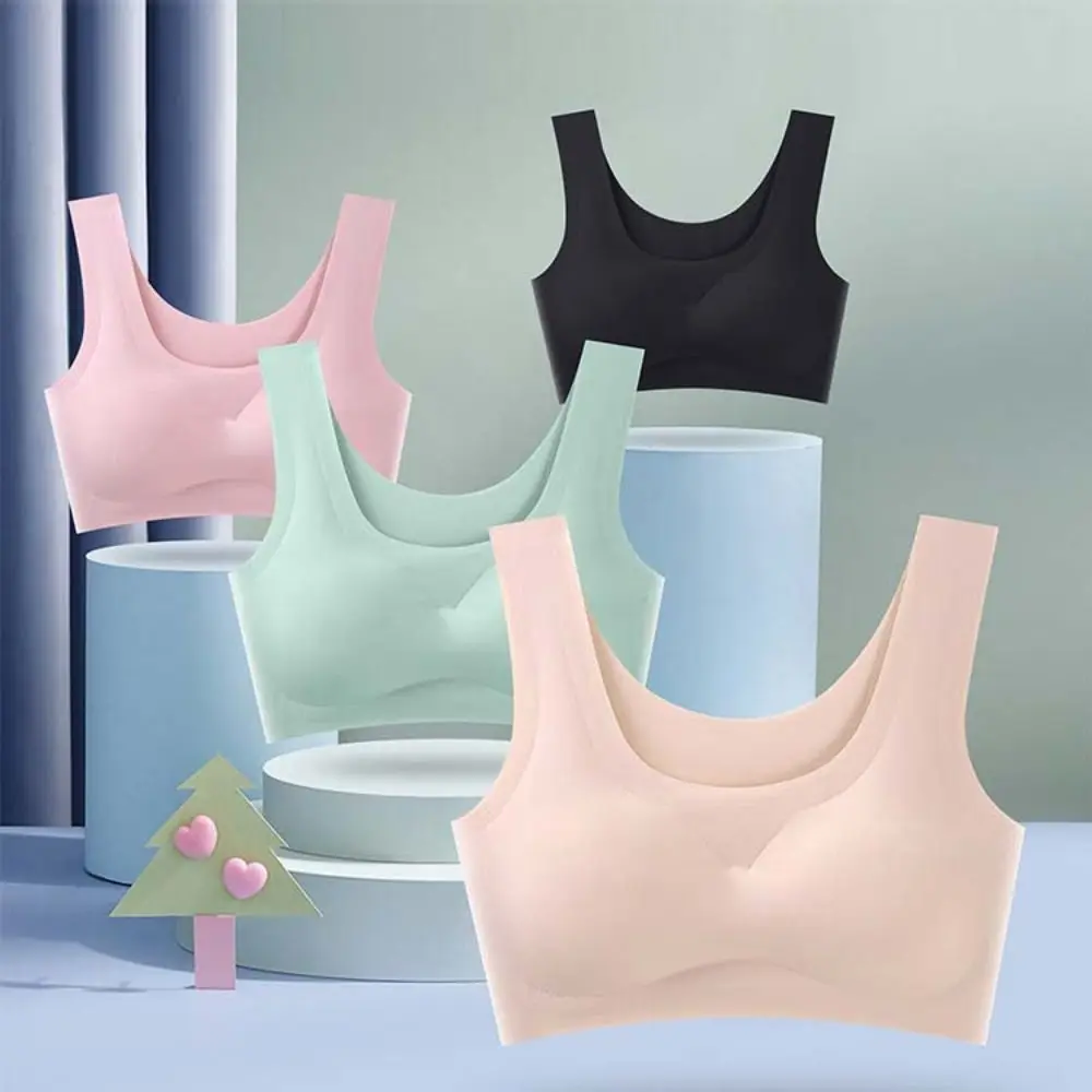 Fashion Wireless Ice Silk Padded Bra Ultra-thin Vest Tops Seamless Bra Intimates Air Cooling Women's Push Up Bra Girl
Fashion Wireless Ice Silk Padded Bra Ultra-thin Vest Tops Seamless Bra Intimates Air Cooling Women's Push Up Bra Girl