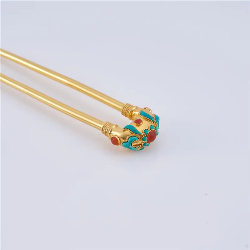 Prosperity Tang Dynasty Headwear Hair Hairpin Classical Golden Feeding People Tang Dynasty Daily Flying Style
Prosperity Tang Dynasty Headwear Hair Hairpin Classical Golden Feeding People Tang Dynasty Daily Flying Style