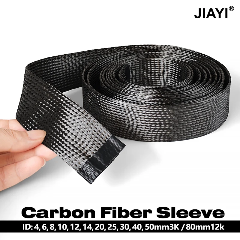 Insulated Carbon Fiber Braided Sleeve ID 4~80mm High Temperature Resistant Cable Braided Mesh Tubing Professional Repairs Wire 
Insulated Carbon Fiber Braided Sleeve ID 4~80mm High Temperature Resistant Cable Braided Mesh Tubing Professional Repairs Wire