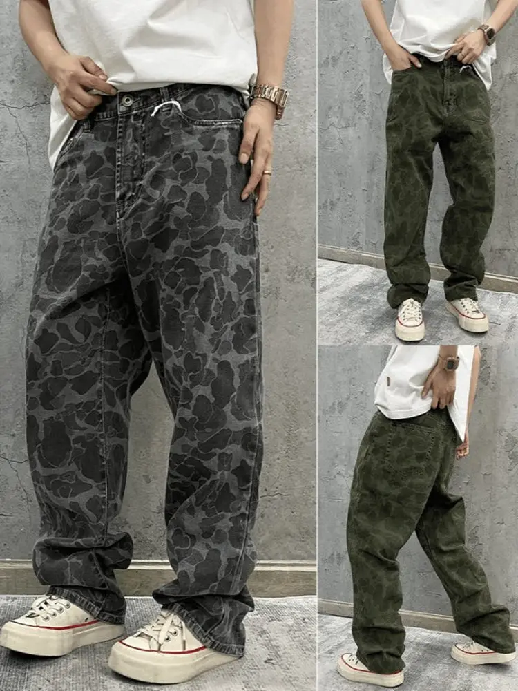 Ретро-американские камуфляжные брюки прямого кроя для работы и повседневной носки, свободные длинные брюки для мужчин и женщин, молодежные, осенние
Ретро-американские камуфляжные брюки прямого кроя для работы и повседневной носки, свободные длинные брюки для мужчин и женщин, молодежные, осенние