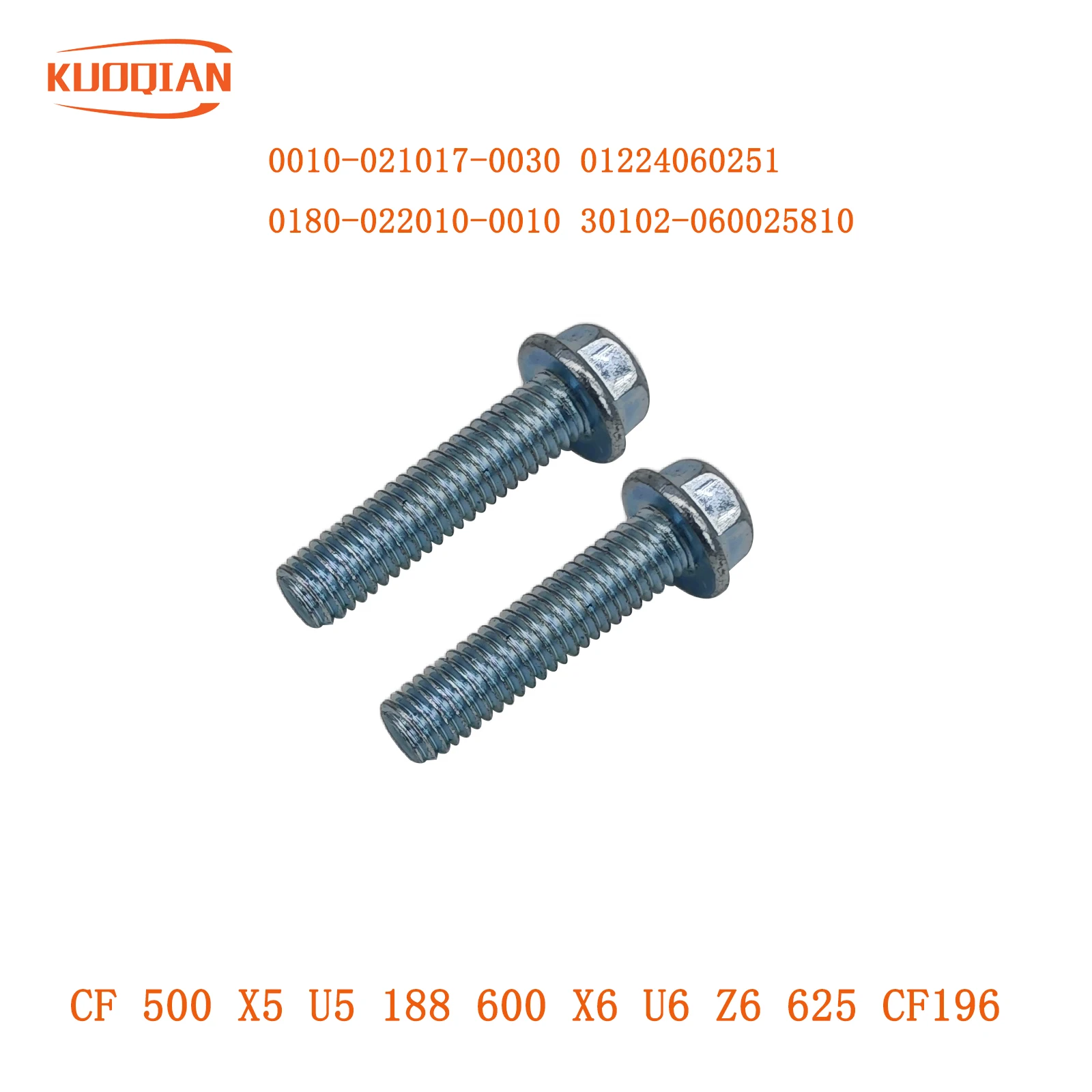Bolt M6×25 0010-021017-0030,01224060251,0180-022010-0010,30102-060025810 For CF 500 X5 U5 188 600 X6 U6 Z6 625 CF196
Bolt M6×25 0010-021017-0030,01224060251,0180-022010-0010,30102-060025810 For CF 500 X5 U5 188 600 X6 U6 Z6 625 CF196