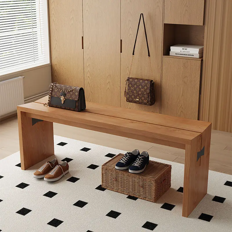 Solid wood bench pine living room simple Japanese dining table bench dining chair
Solid wood bench pine living room simple Japanese dining table bench dining chair