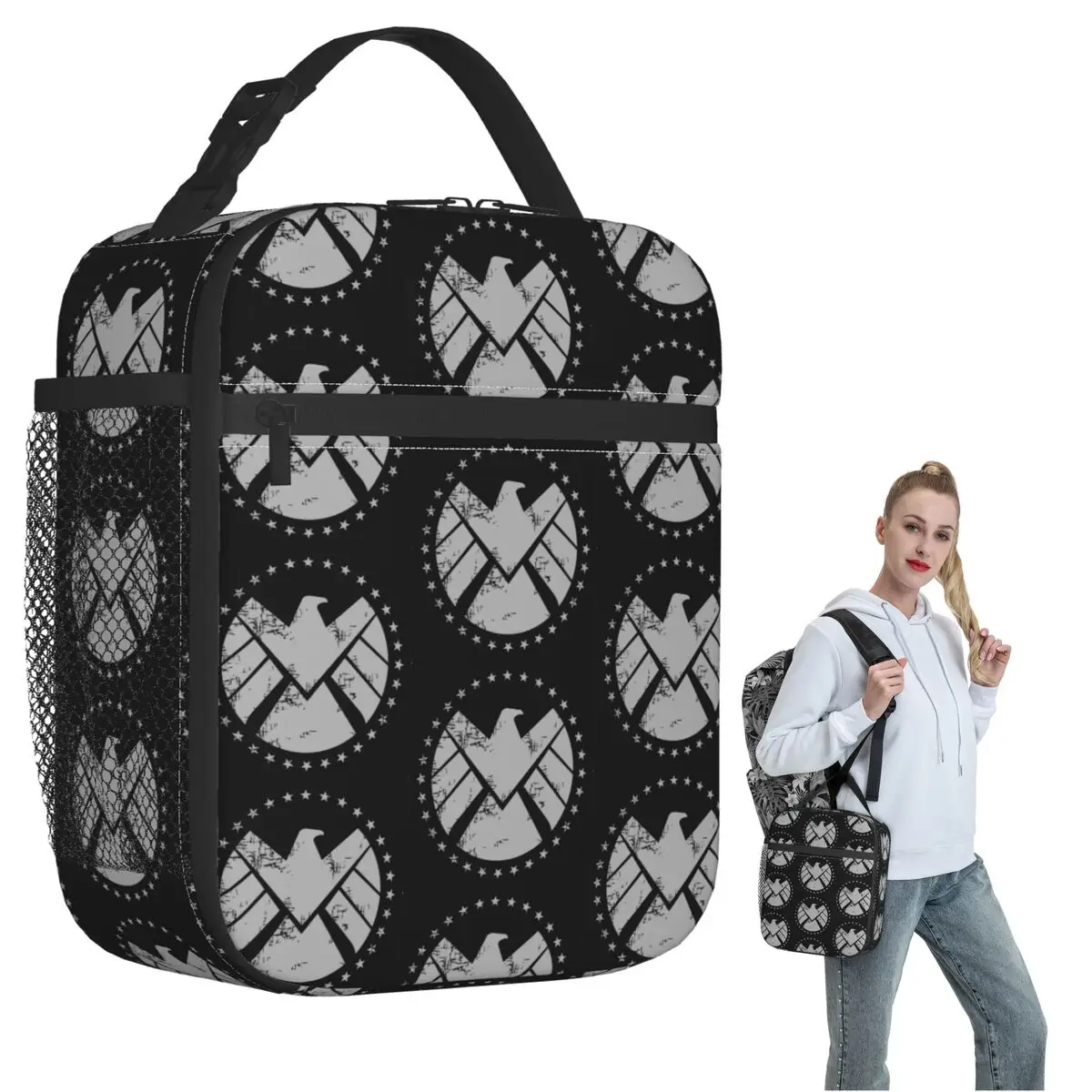 Shield Agent Training Insulated Lunch Bag for Women Children Portable Food Boxes Thermal Lunch Box Tote
Shield Agent Training Insulated Lunch Bag for Women Children Portable Food Boxes Thermal Lunch Box Tote