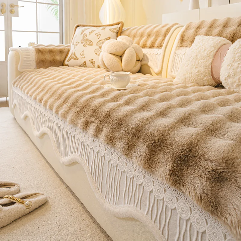 Autumn Winter 2026 Rabbit Fur Sofa Cushion One-piece Design Fixed and Non-slip High-end Sofa Sitting Pad
Autumn Winter 2026 Rabbit Fur Sofa Cushion One-piece Design Fixed and Non-slip High-end Sofa Sitting Pad
