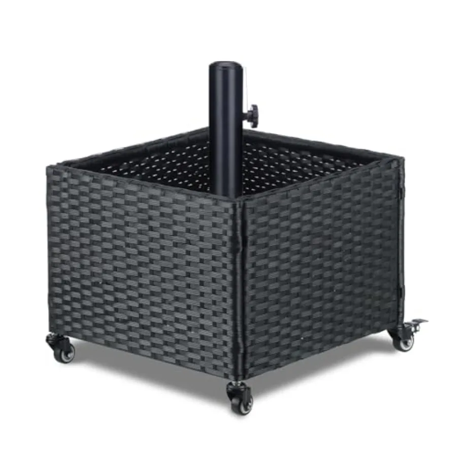 LEWISandWAYNE Outdoor Umbrella Base with Fillable Planter Box Heavy Duty Patio Umbrella Stand with 4 Wheels Rolling Umbrella Ho
LEWISandWAYNE Outdoor Umbrella Base with Fillable Planter Box Heavy Duty Patio Umbrella Stand with 4 Wheels Rolling Umbrella Ho