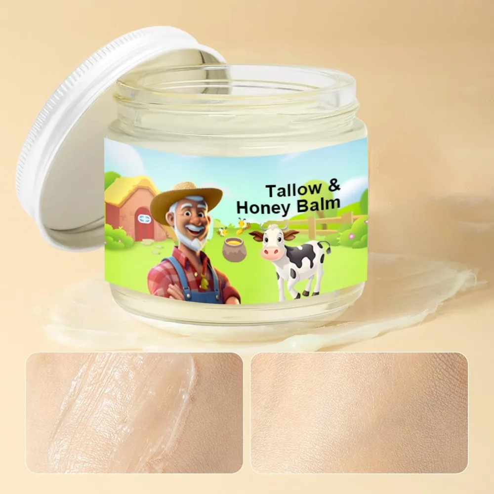 Beef Tallow Balm Raw Wild Honey Tallow & Honey Balm Nourishing All-Natural Face Cream Deep Hydration Tallow Face Moisturizer
Beef Tallow Balm Raw Wild Honey Tallow & Honey Balm Nourishing All-Natural Face Cream Deep Hydration Tallow Face Moisturizer