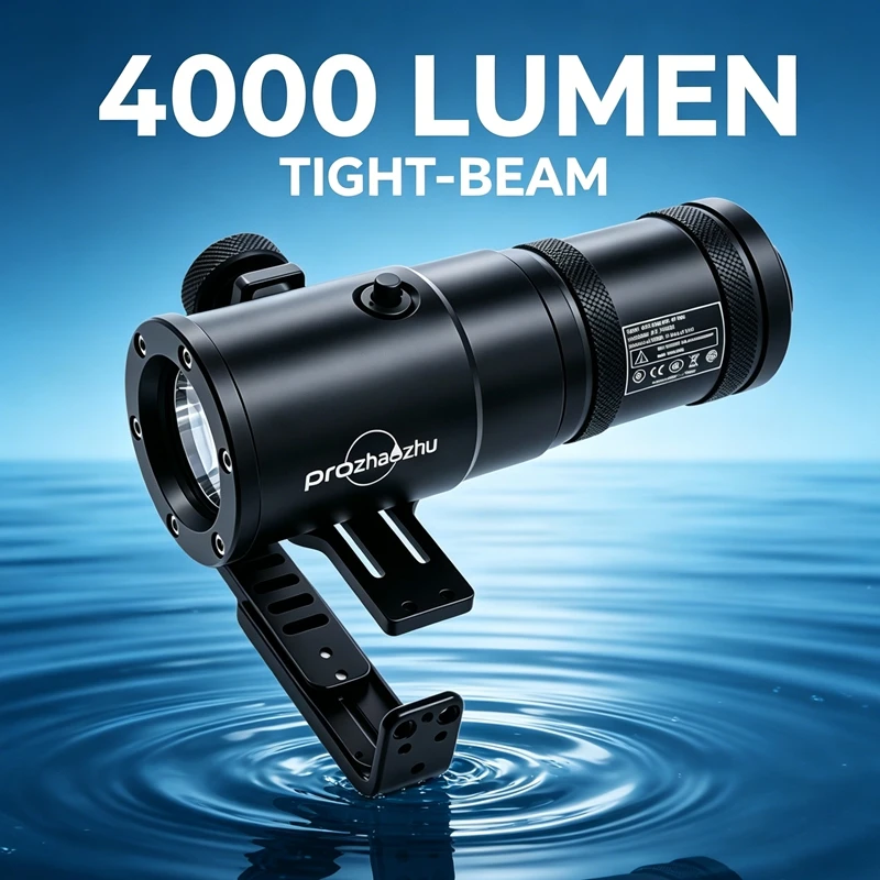 PROZHAOZHU DL-D09M 4000LM Technical Dive Torch IP68 200M Waterproof Rechargeable Professional Scuba Underwater Light
PROZHAOZHU DL-D09M 4000LM Technical Dive Torch IP68 200M Waterproof Rechargeable Professional Scuba Underwater Light
