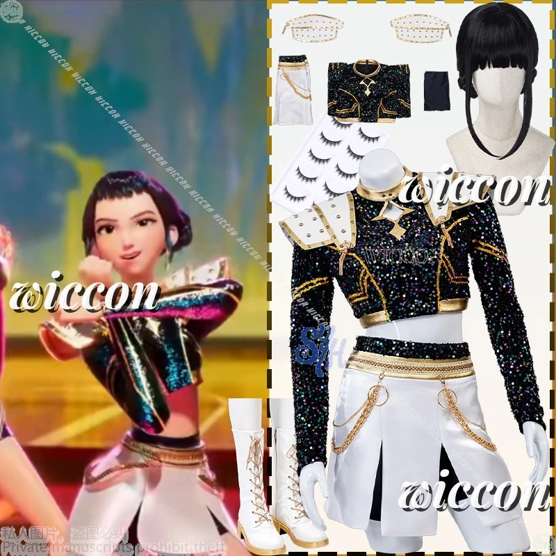 Huntrix Zoey Kpop Demon Косплей Аниме Для ЗОЛОТЫЙ Сценический Униформа Черное Пальто Белое Мини-Платье Kawaii Jirai Kei Девушки Корея Idol Cos
Huntrix Zoey Kpop Demon Косплей Аниме Для ЗОЛОТЫЙ Сценический Униформа Черное Пальто Белое Мини-Платье Kawaii Jirai Kei Девушки Корея Idol Cos