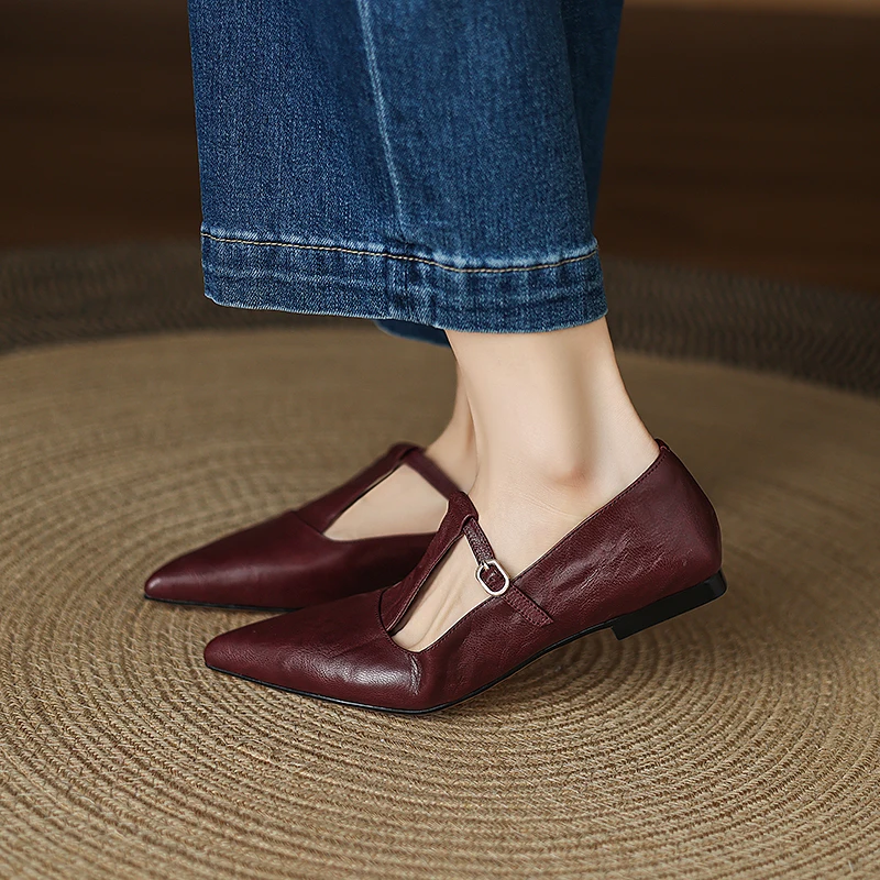 Women Shoes Summer Simple Shoes Ballet Flatas Pointed Toe Mary Jane Girls Flats Korea Style Handmade Mules T-Strap Daily Shoes
Women Shoes Summer Simple Shoes Ballet Flatas Pointed Toe Mary Jane Girls Flats Korea Style Handmade Mules T-Strap Daily Shoes