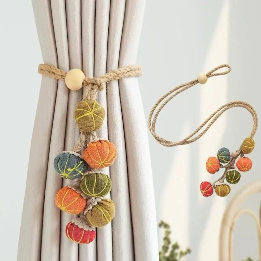 Decorative Adjustable Pumpkin Curtain Tieback Fruit Cartoon Curtain Straps with Tessel Hanging Ball Tieback Bedroom
Decorative Adjustable Pumpkin Curtain Tieback Fruit Cartoon Curtain Straps with Tessel Hanging Ball Tieback Bedroom