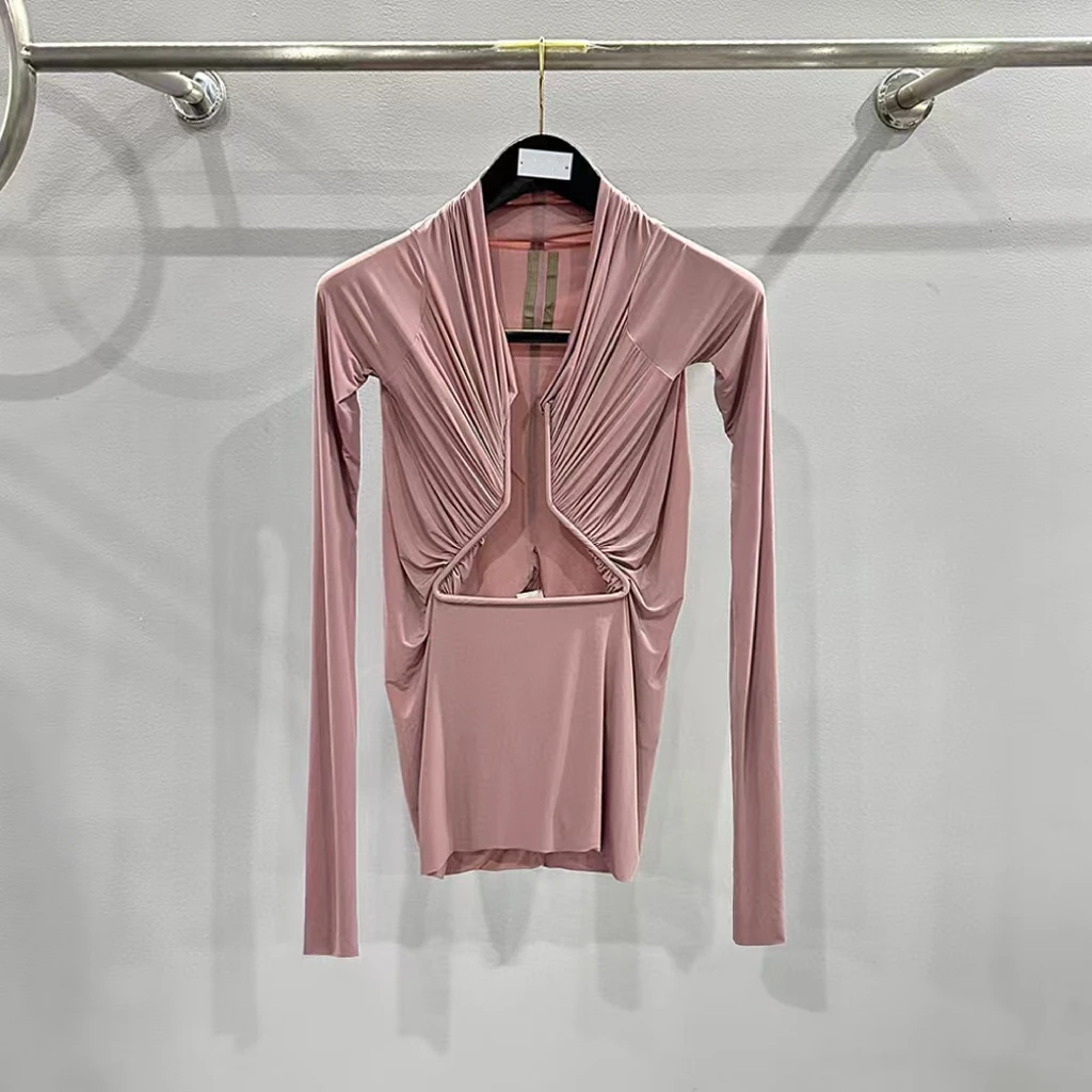 Sexy Women's Slim Top Fashion Ladies Hollow Out Pink T-Shirt Casual Deep V-Neck Long Sleeve Knitted Tee
Sexy Women's Slim Top Fashion Ladies Hollow Out Pink T-Shirt Casual Deep V-Neck Long Sleeve Knitted Tee