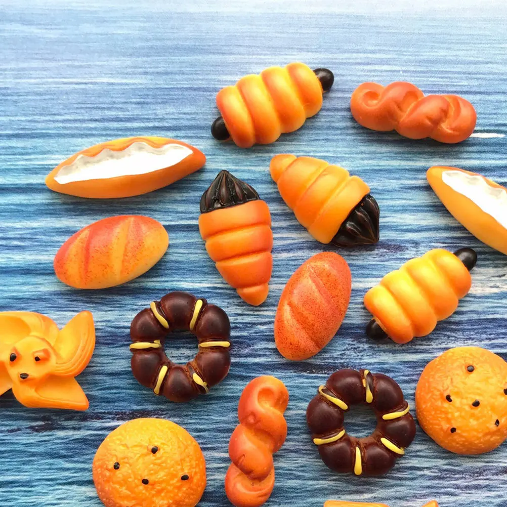 50Pcs Synthetic Resin Bread Decorations Vivid Style DIY Keychain Pendant Supplies Micro Landscape Decor Kids Birthday Gift
50Pcs Synthetic Resin Bread Decorations Vivid Style DIY Keychain Pendant Supplies Micro Landscape Decor Kids Birthday Gift