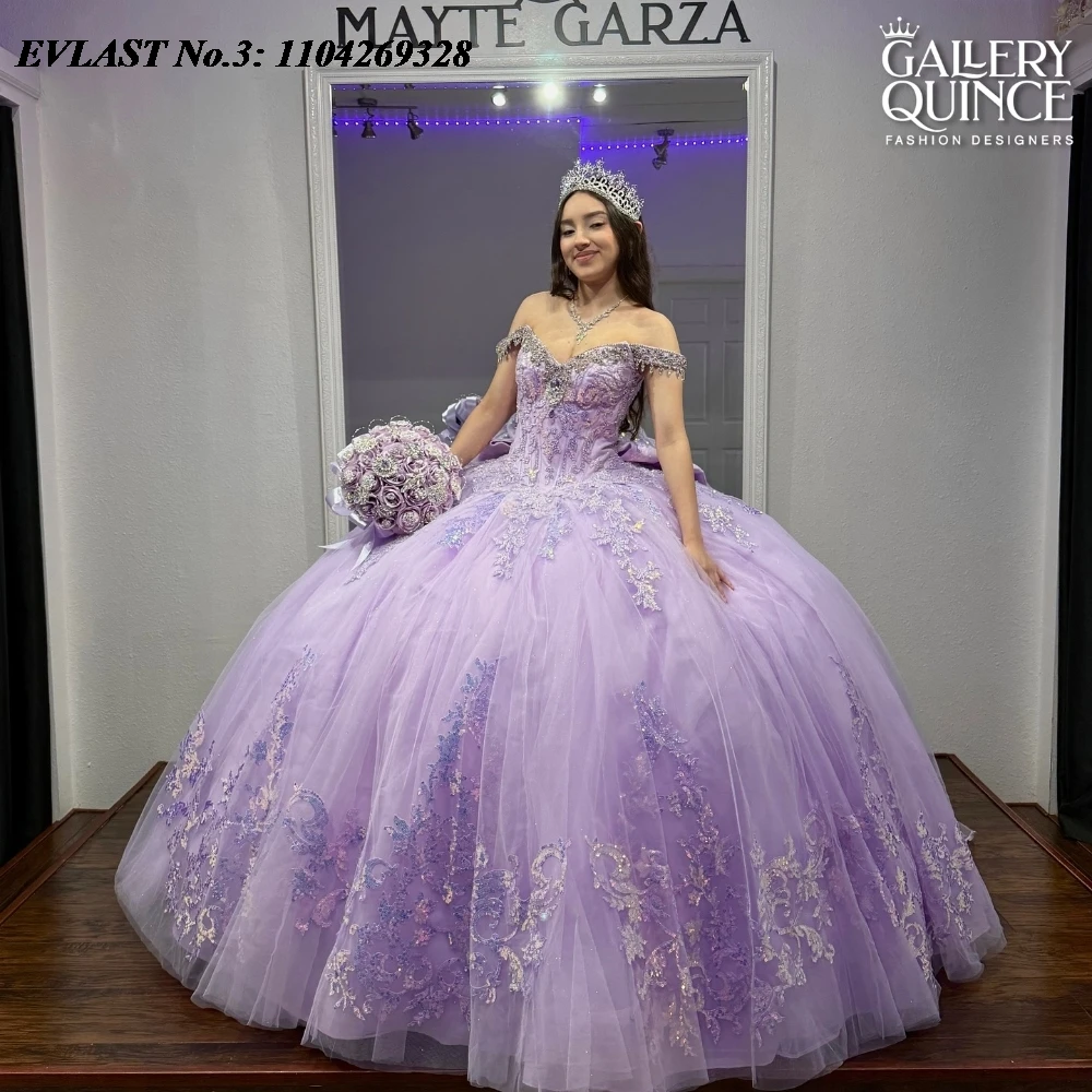 EVLAST Customized Princess Lilac Quinceanera Dress Ball Gown Shiny Applique Beaded Bow Sweet 16 Dress Vestidos De 15 Anos E3Q562
EVLAST Customized Princess Lilac Quinceanera Dress Ball Gown Shiny Applique Beaded Bow Sweet 16 Dress Vestidos De 15 Anos E3Q562