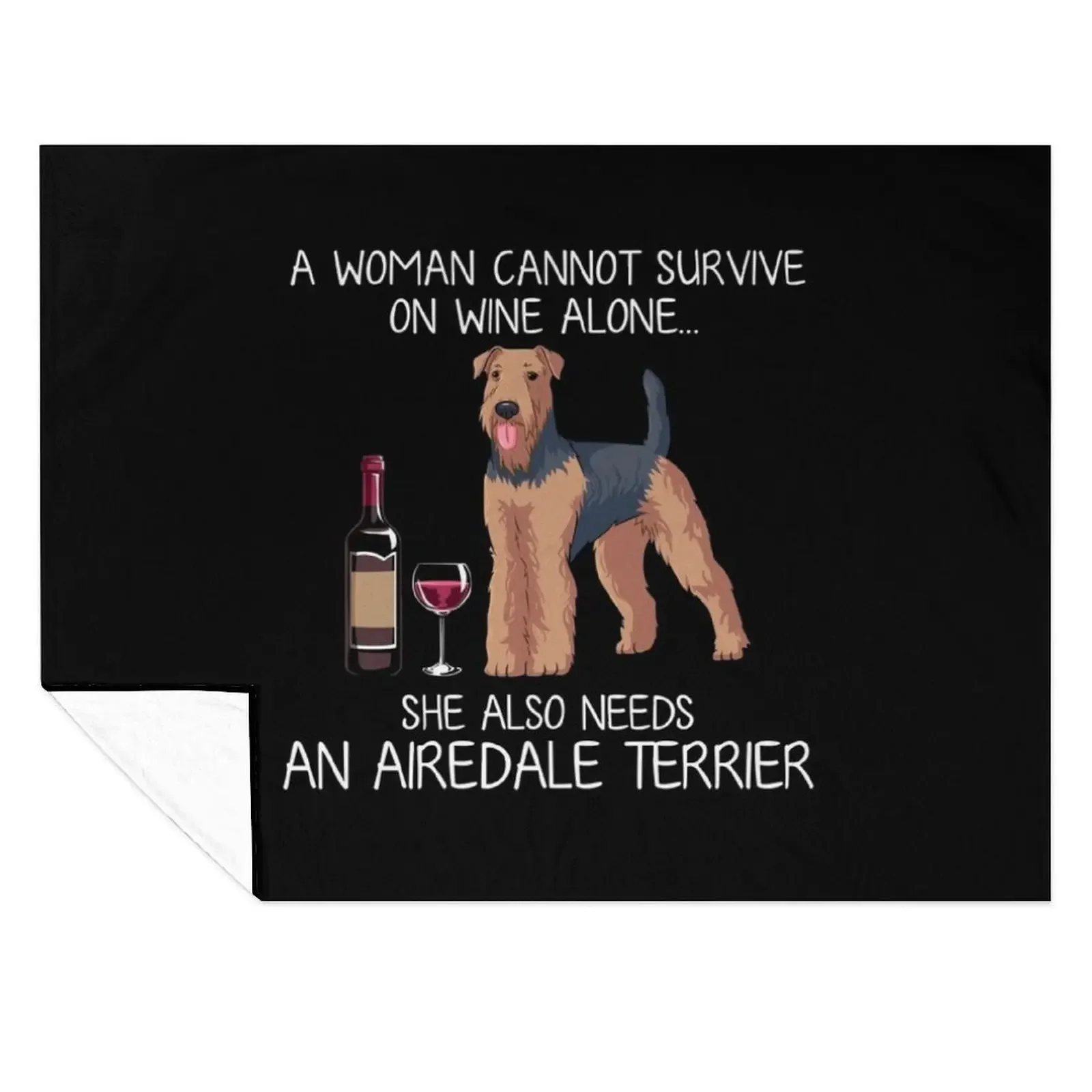 Airedale Terrier and wine Funny dog Throw Blanket Plaid Luxury St Giant Sofa bed plaid Blankets
Airedale Terrier and wine Funny dog Throw Blanket Plaid Luxury St Giant Sofa bed plaid Blankets