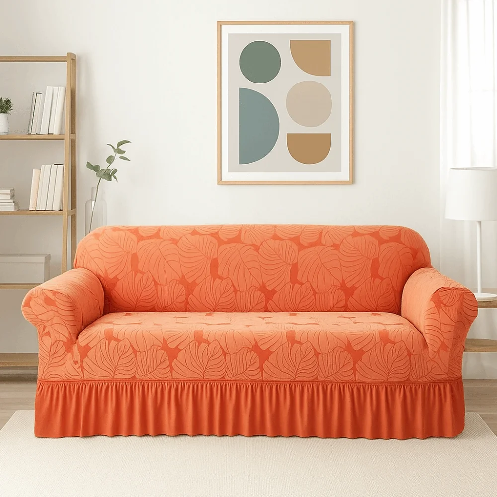 2/3 Seat Stretch Couch Cover Elastic All-inclusive Sofa Seat Cushion Cover With Skirt Leaf Print Corner Sofa Slipcover
2/3 Seat Stretch Couch Cover Elastic All-inclusive Sofa Seat Cushion Cover With Skirt Leaf Print Corner Sofa Slipcover