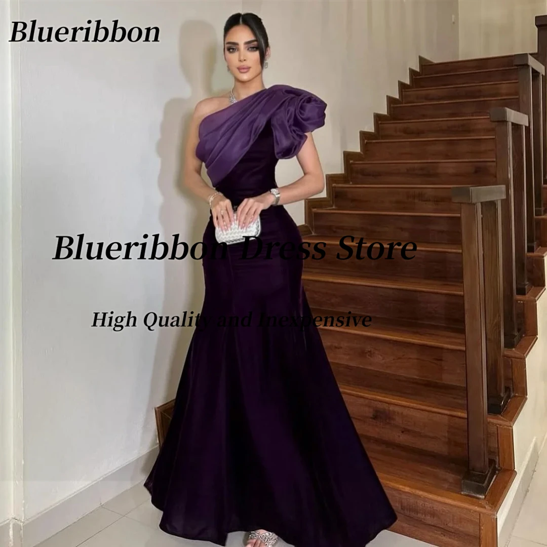 Blueribbon Prom Dresses Ruched One Shoulder Special Occasion Gowns Long Maid of Honor Dress for Wedding Party Customized
Blueribbon Prom Dresses Ruched One Shoulder Special Occasion Gowns Long Maid of Honor Dress for Wedding Party Customized