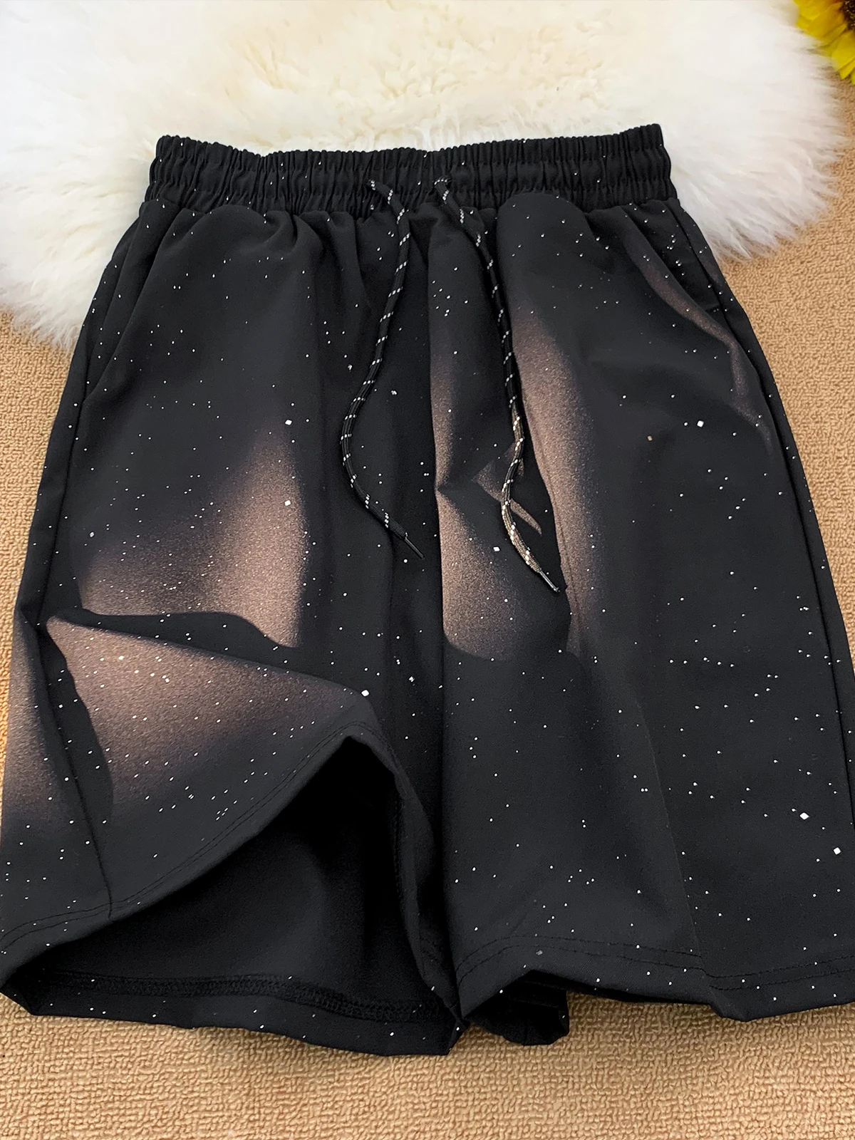 Summer Thin Men's Casual ort Pants Street Sle Spor Design Diamond Heat Treaent Five-Quarter Straight Leg Trousers
Summer Thin Men's Casual ort Pants Street Sle Spor Design Diamond Heat Treaent Five-Quarter Straight Leg Trousers