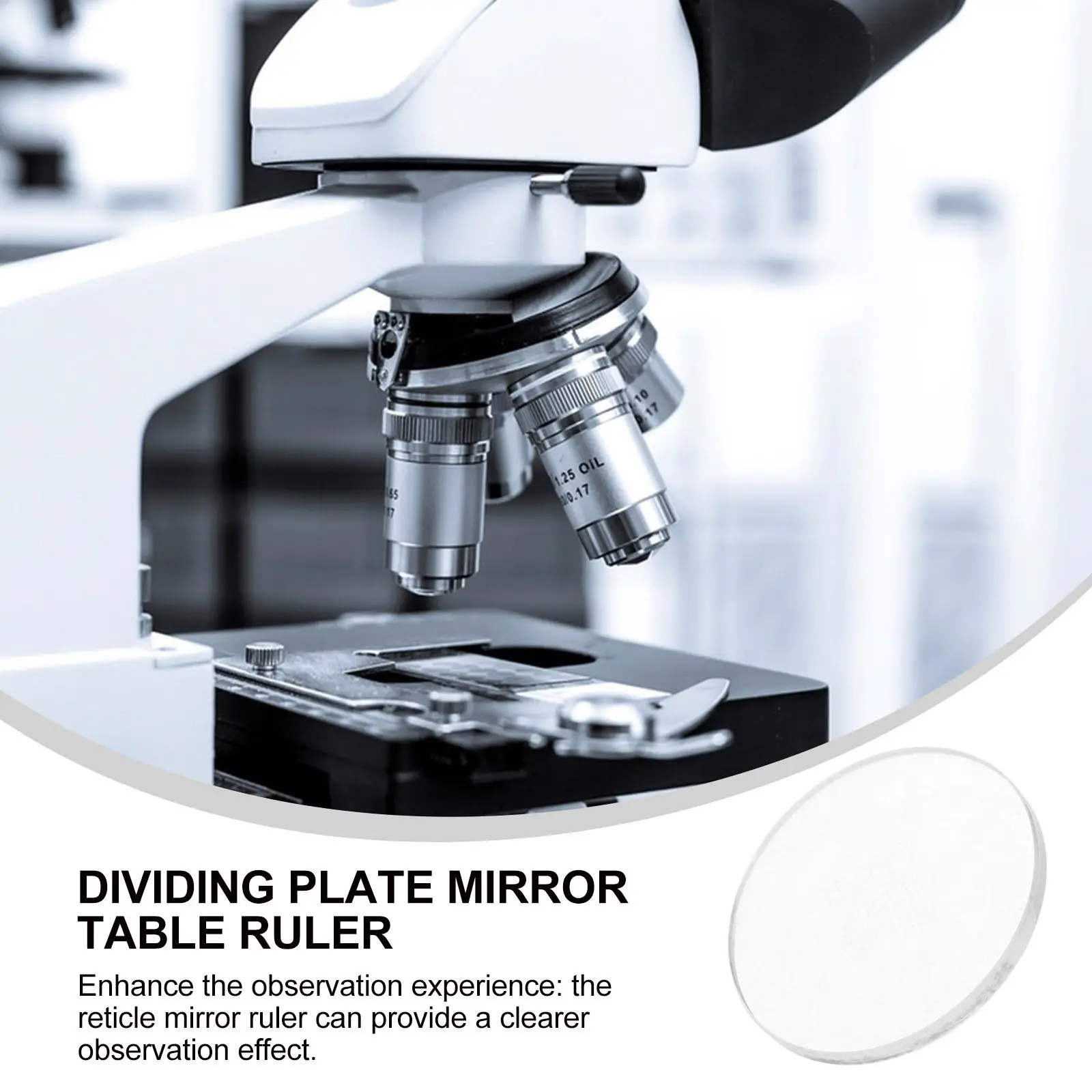 Microscope Eyepiece Micrometer Calibration Slide Ruler Glass Measuring Tool High Precision Laboratory Microscope Stage
Microscope Eyepiece Micrometer Calibration Slide Ruler Glass Measuring Tool High Precision Laboratory Microscope Stage
